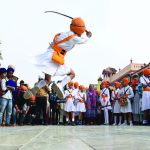 Eve of 550th birth anniversary of Guru Nanak Dev Ji, in Amritsar.