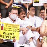 Amit Agnihotri Congress protesting against fuel hike